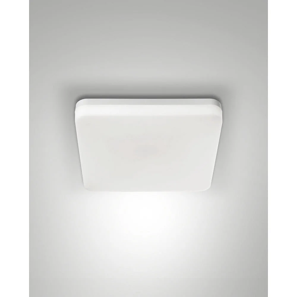 Fabas Luce LED Deckenleuchte FOLK, 1x 27W, 3000K, 2150lm, IP65, weiß, mit Bewegungsmelder