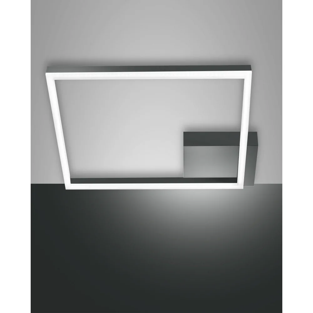 Fabas Luce LED Deckenleuchte BARD, 1x 39W, 3000K, 3510lm, IP20, anthrazit