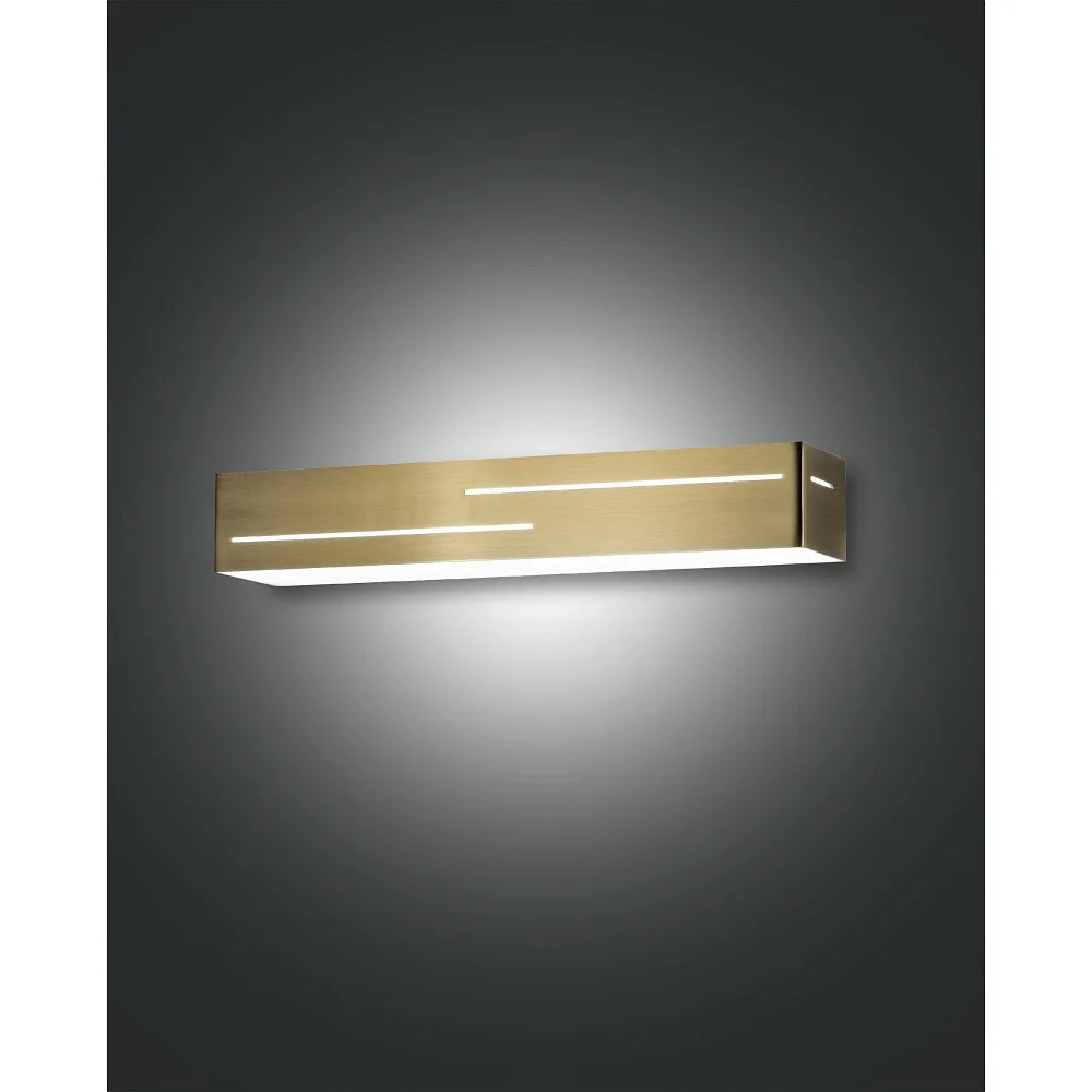 [FAB-3618-21-119] Fabas Luce Wall luminaire BANNY up / down, square IP20, brass, satined
