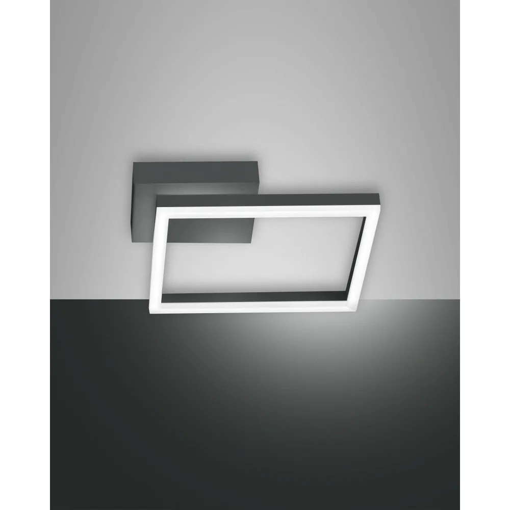 [FAB-3394-21-282] Fabas Luce LED Wandleuchte BARD, 1x 22W, 3000K, 1980lm, IP20, anthrazit