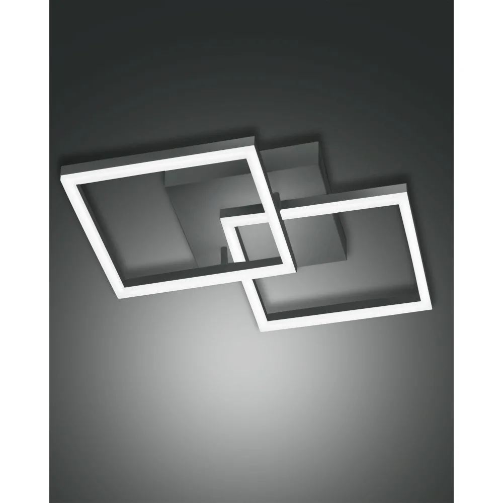 Fabas Luce LED Wandleuchte BARD, 1x39W, 3000K, 3510lm, IP20, anthrazit