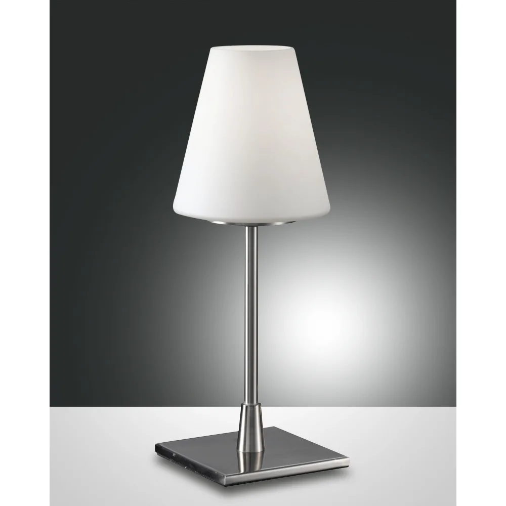 [FAB-2653-31-178] Fabas Luce Tischleuchte LUCY BIG, E14, 1x 60W, IP20, Nickel satiniert