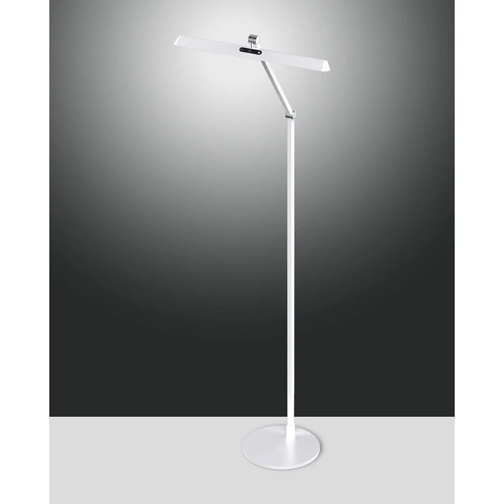 [FAB-3775-11-102] Fabas Luce Stehleuchte BEBA CCT Switch, verstellbar, mit Touch-Dimmer IP20, silber matt dimmbar (FAB-3775-11-102)