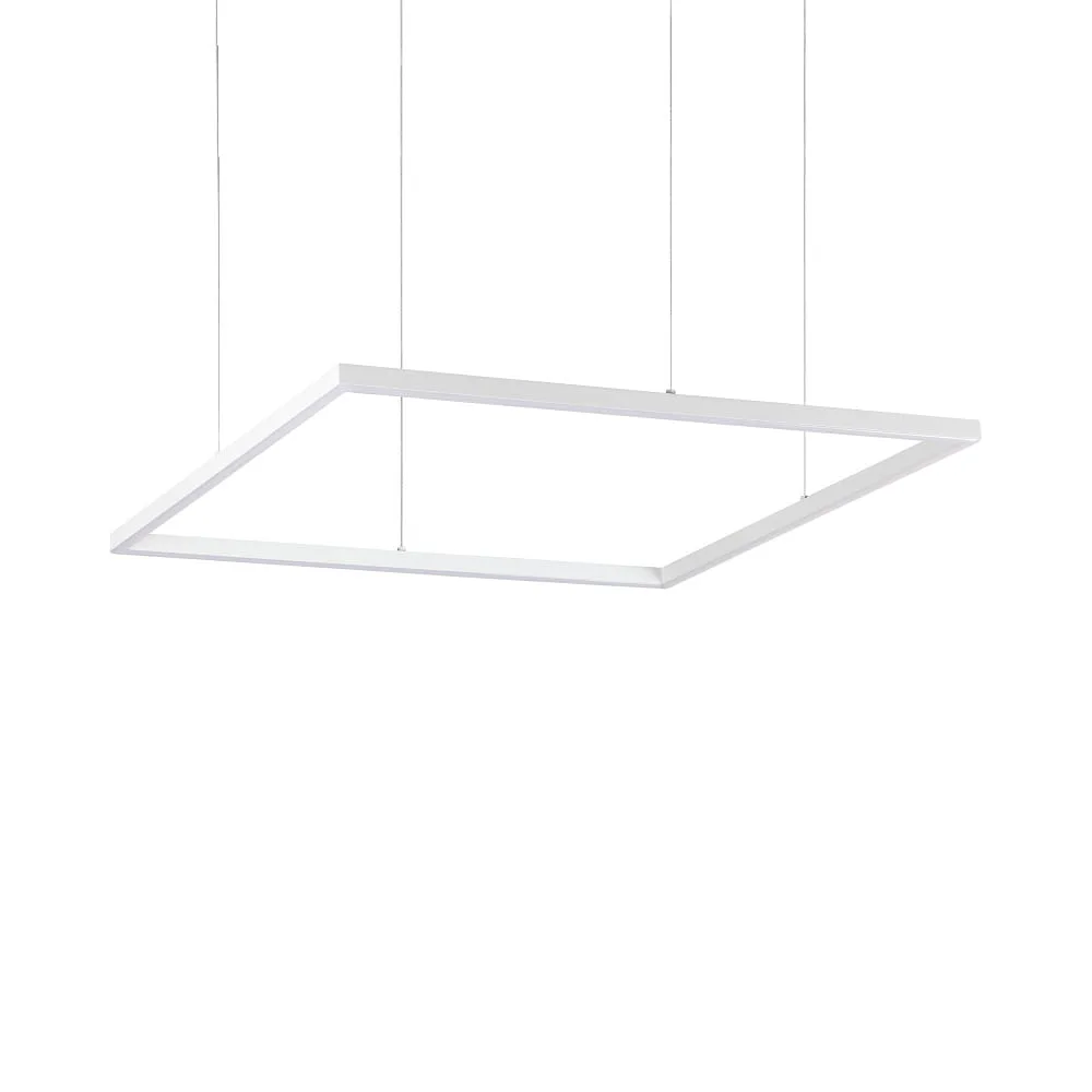 Ideal Lux Pendelleuchte ORACLE SLIM 70 quadratisch, höhenverstellbar IP20 – Weiß