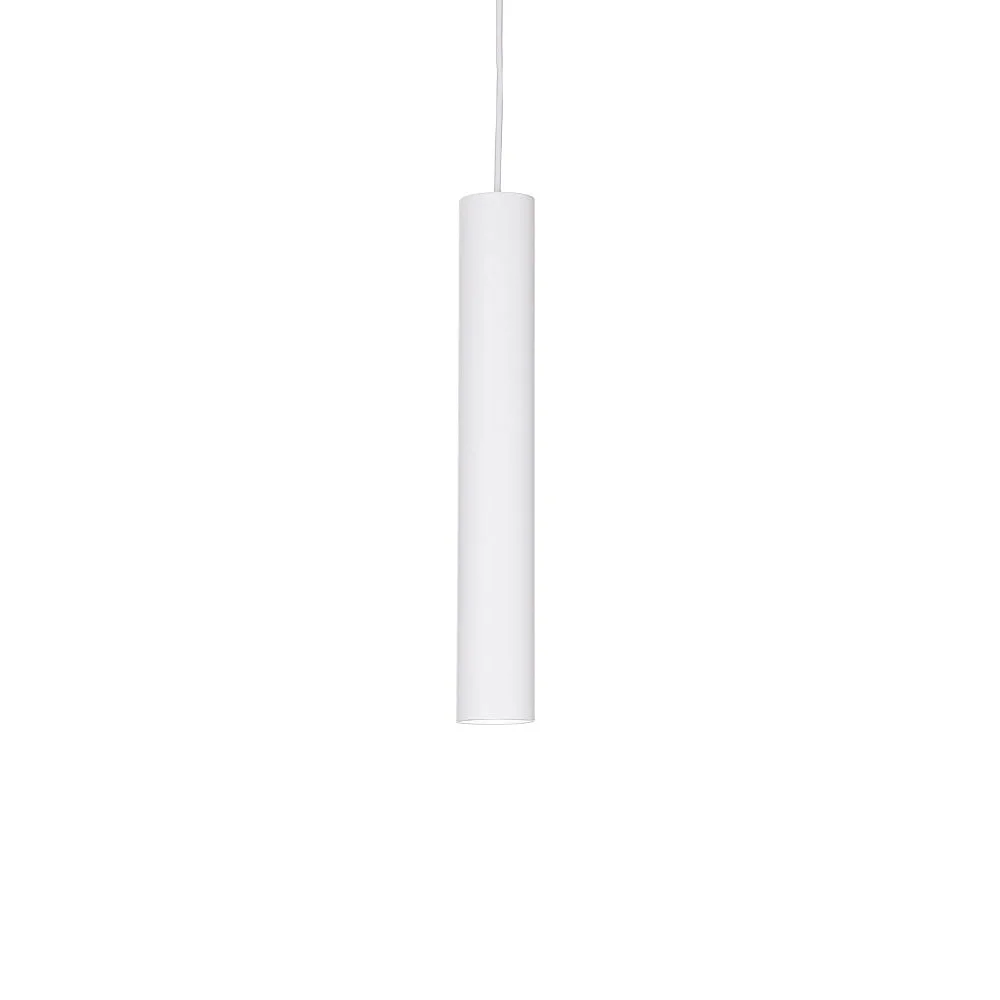 Ideal Lux Pendelleuchte für Stromschienen LOOK, inkl. GU10 Halogen 28W 3000K, inkl. Adapter – Weiß