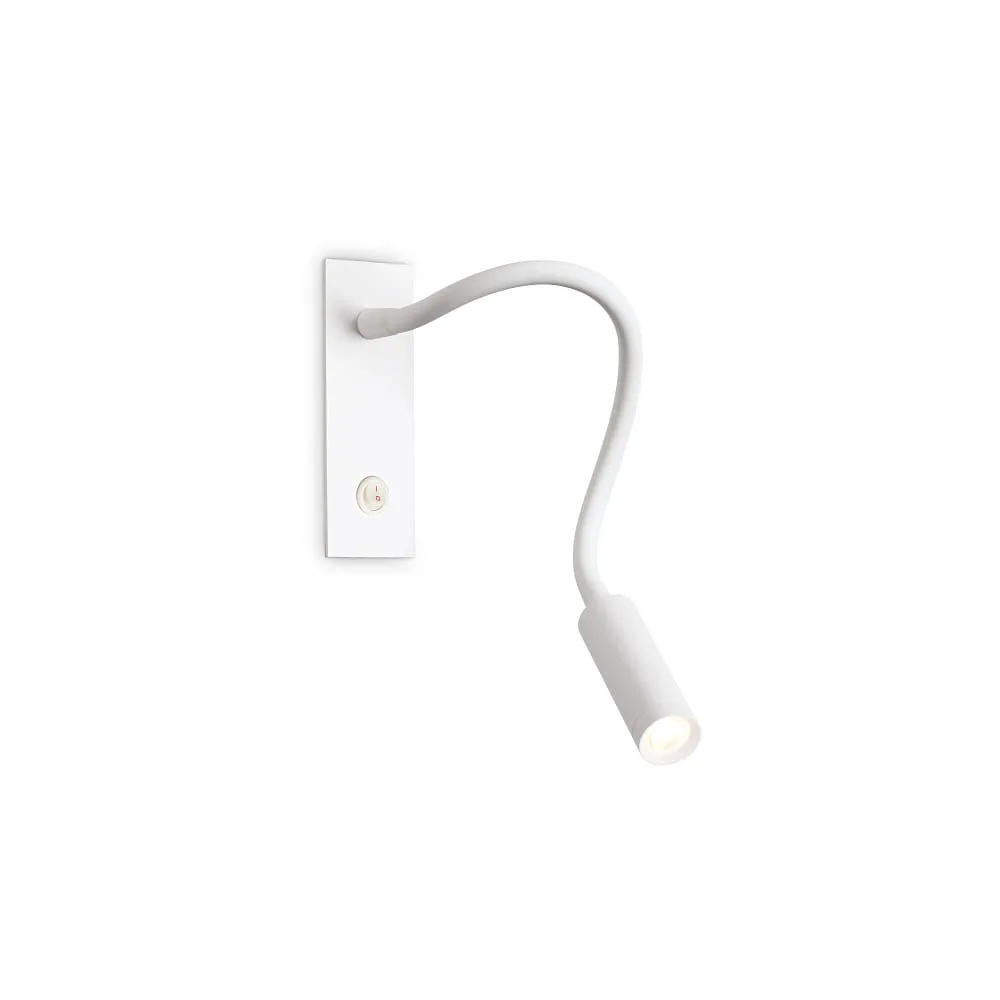 [IDEA-285320] Ideal Lux Applique murale IO avec interrupteur, avec bras flexible IP20 (blanc)