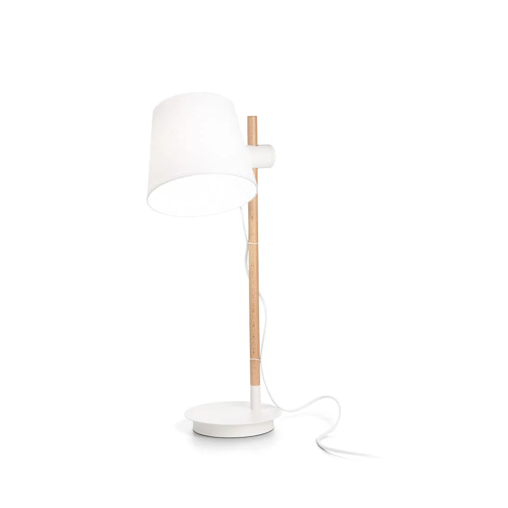 Ideal Lux Lampe à poser AXEL avec interrupteur, réglable E27 IP20 – blanc