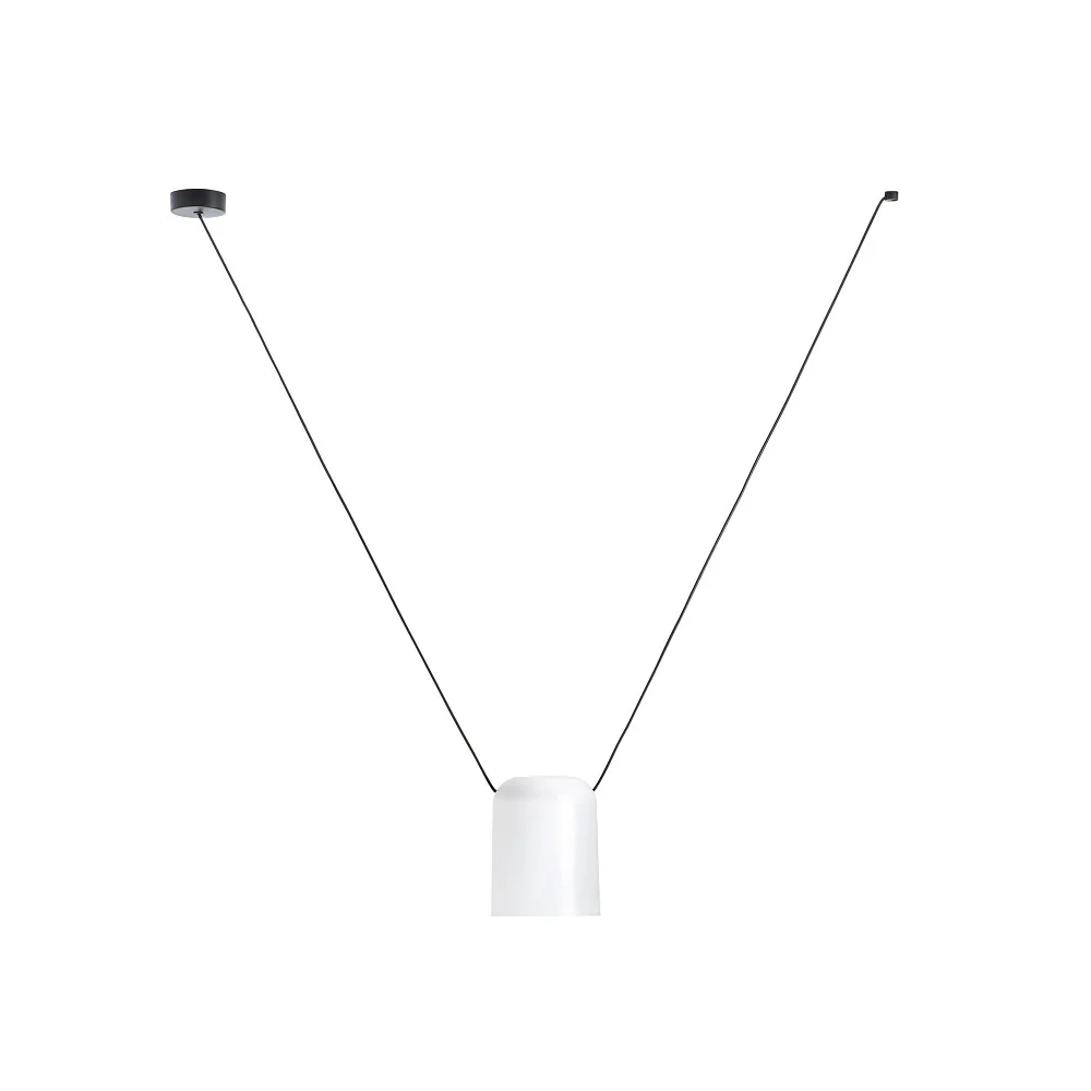 LEDS C4 Pendelleuchte ATTIC V E27 IP20, Ø/L/B/H: 15/200/15/175 cm – Weiß