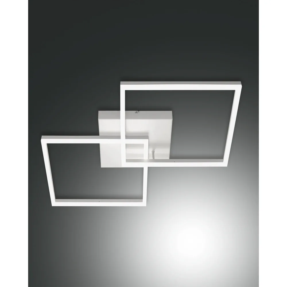 Fabas Luce Plafonnier LED BARD, 1x 52W, 3000K, 4680lm, IP20 – blanc satiné
