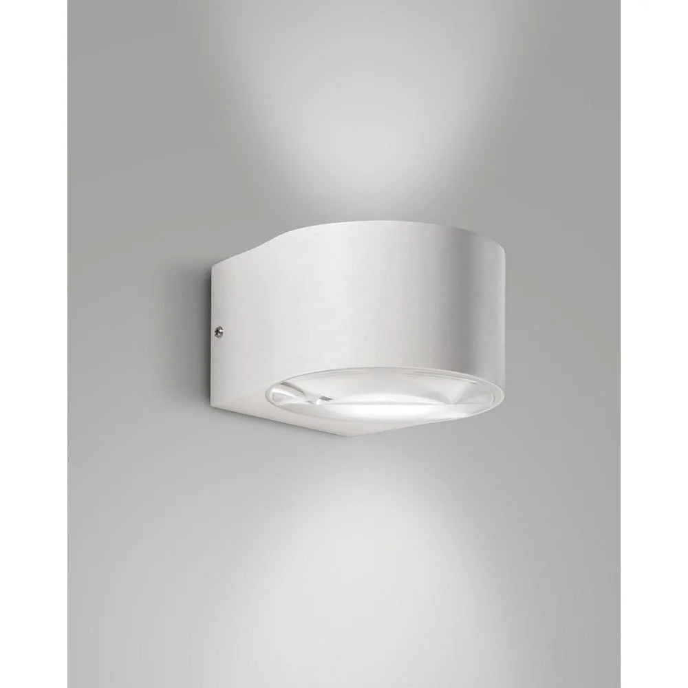 Fabas Luce LED Wandleuchte LAO, 2x 6W, 3000K, 1080lm, IP65 – Weiß