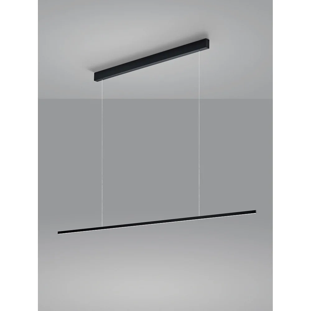 Helestra Suspension LED LOOPY LED, IP20 – noir mat