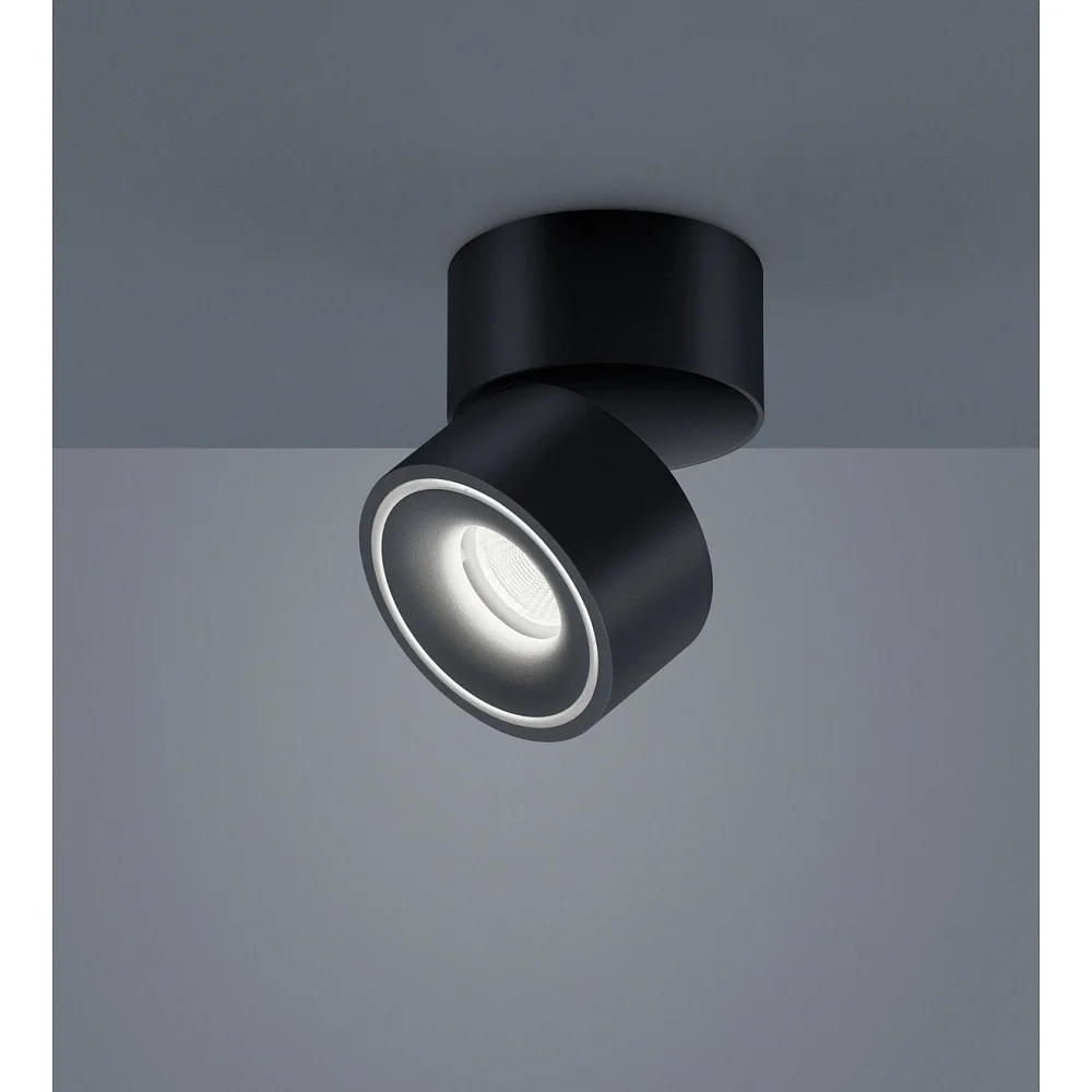 [HEL-5-5012.22] Helestra Plafonnier NAKA 15W à 1 lumière, orientable IP20 (noir mat)