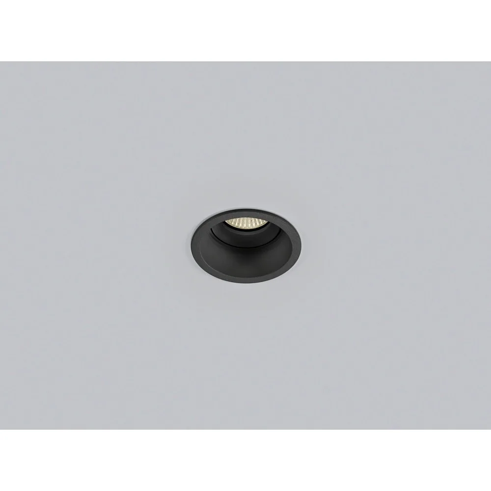 Helestra Ceiling recessed luminaire NESO swivelling, set of 4, set back GU10 IP20 – black matt