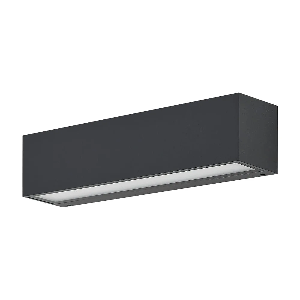 Molto Luce Außenwandleuchte LINE 25 DOUBLE W IP65, anthrazit dimmbar