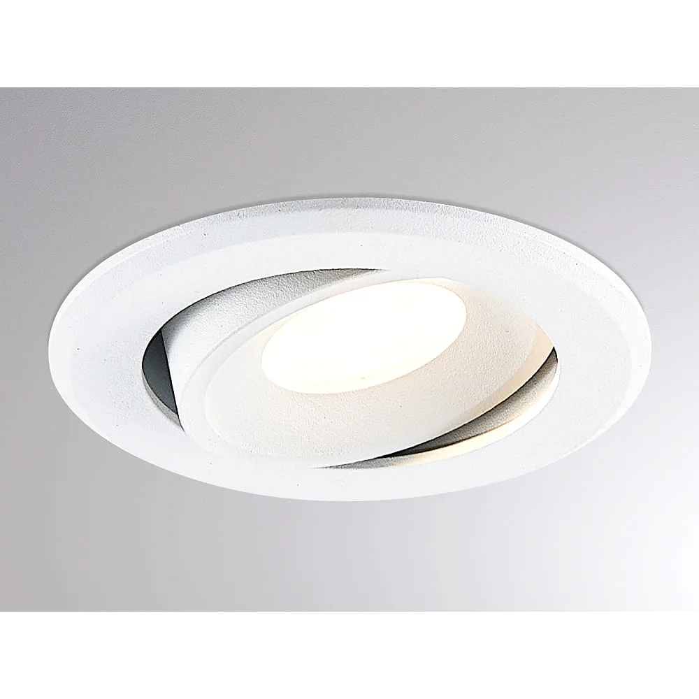 [MOL-222-00130] Molto Luce Encastré AGON FLAT ROUND IP20, blanc dimmable 5W 505lm 3000K 55°