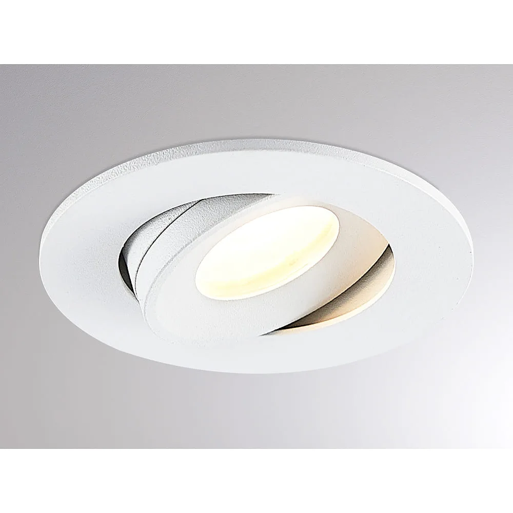 Molto Luce Encastré AGON ROUND IP20, blanc dimmable 5/9W 475|830lm 3000K 36°