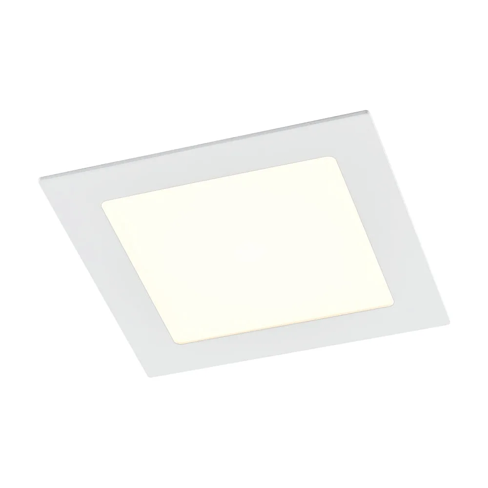 Molto Luce Ceiling light MOON SQUARE R IP44/IP20, matt white, dimmable, 1640 lm