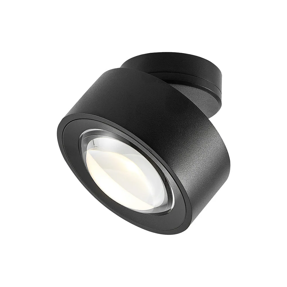 Molto Luce Wall and ceiling light MAG SD TURN IP20, black, dimmable, 3000 K