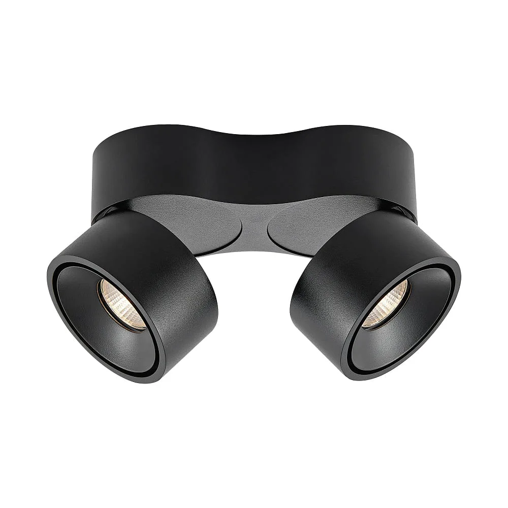 Molto Luce Applique et plafonnier MAGIS DOUBLE SD IP20, noir dimmable, 3000 K