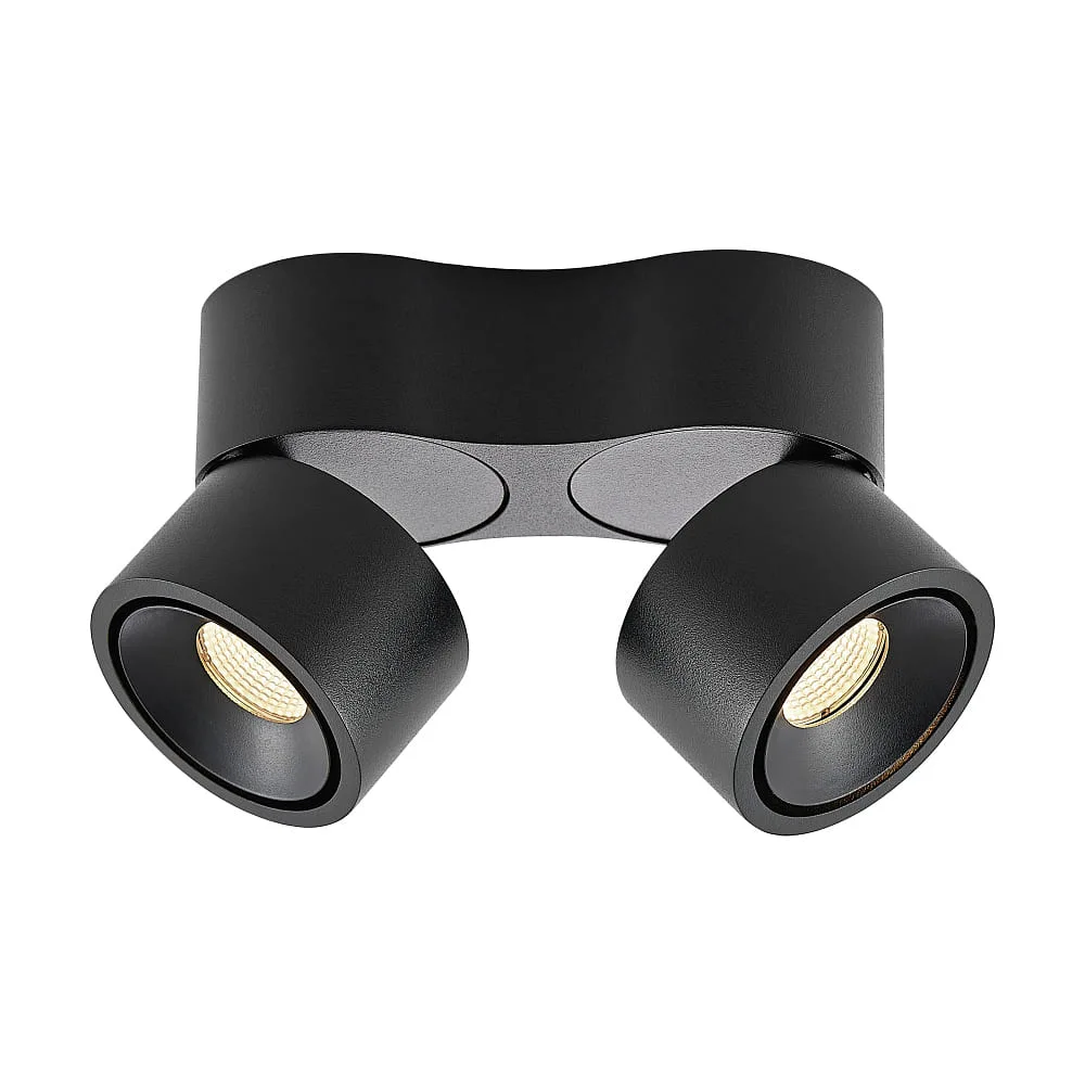 [MOL-222-00047] Molto Luce Wall and ceiling light MAGIS MINI DOUBLE SD IP20, black dimmable, 3000 K