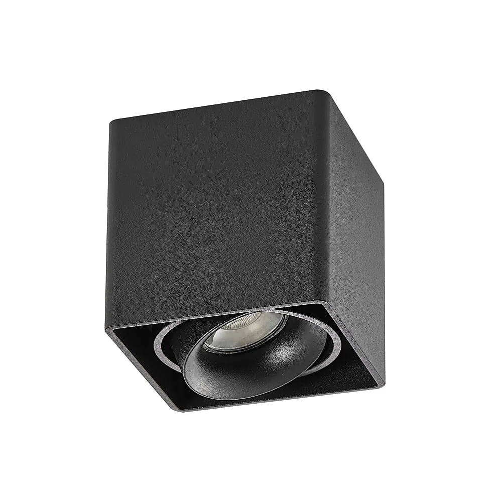 Molto Luce Ceiling light QANA SQUARE SD GU10 IP20, black dimmable