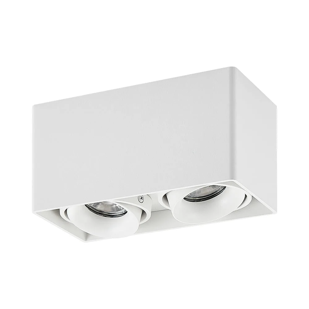 [MOL-222-00013] Molto Luce Ceiling light QANA DOUBLE SQUARE SD GU10 IP20, white dimmable