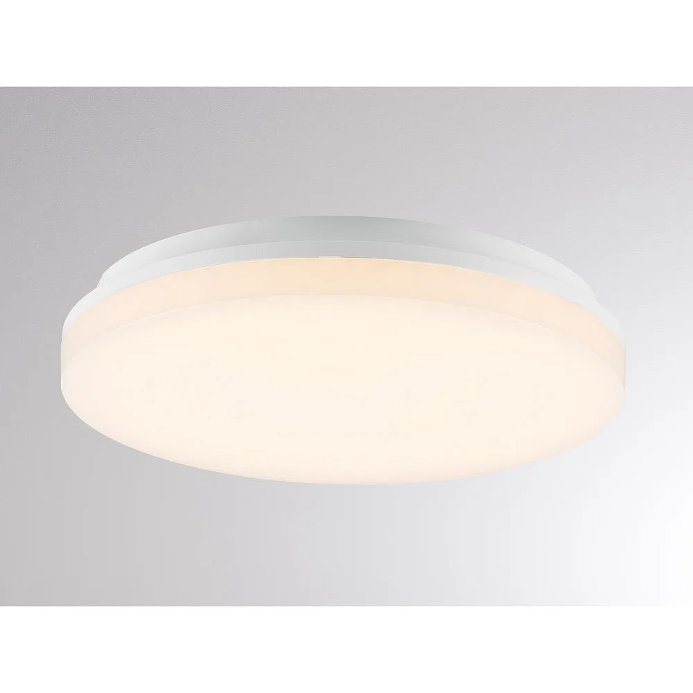 Molto Luce Ceiling light MUSO ROUND SD IP54, white dimmable, Ø∕ H: 28∕ 5,8 cm