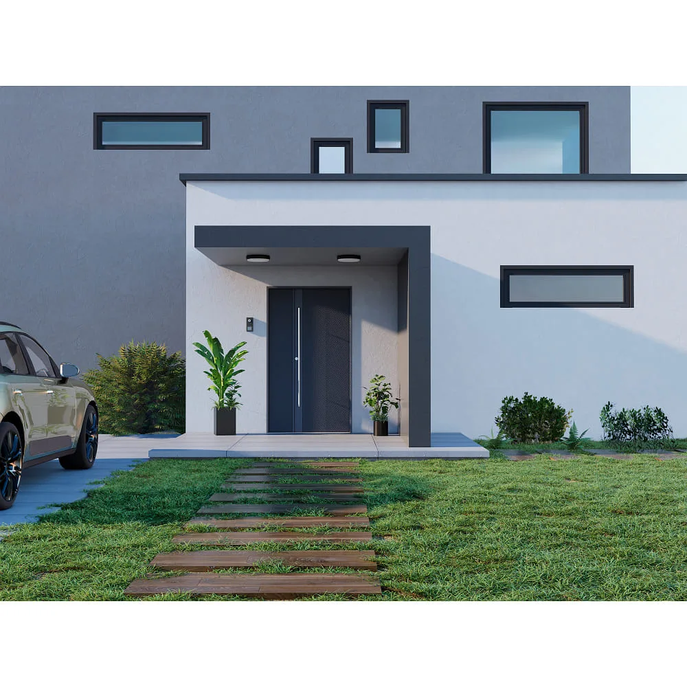Molto Luce Wall and ceiling light SOPO ROUND M SD IP54, anthracite