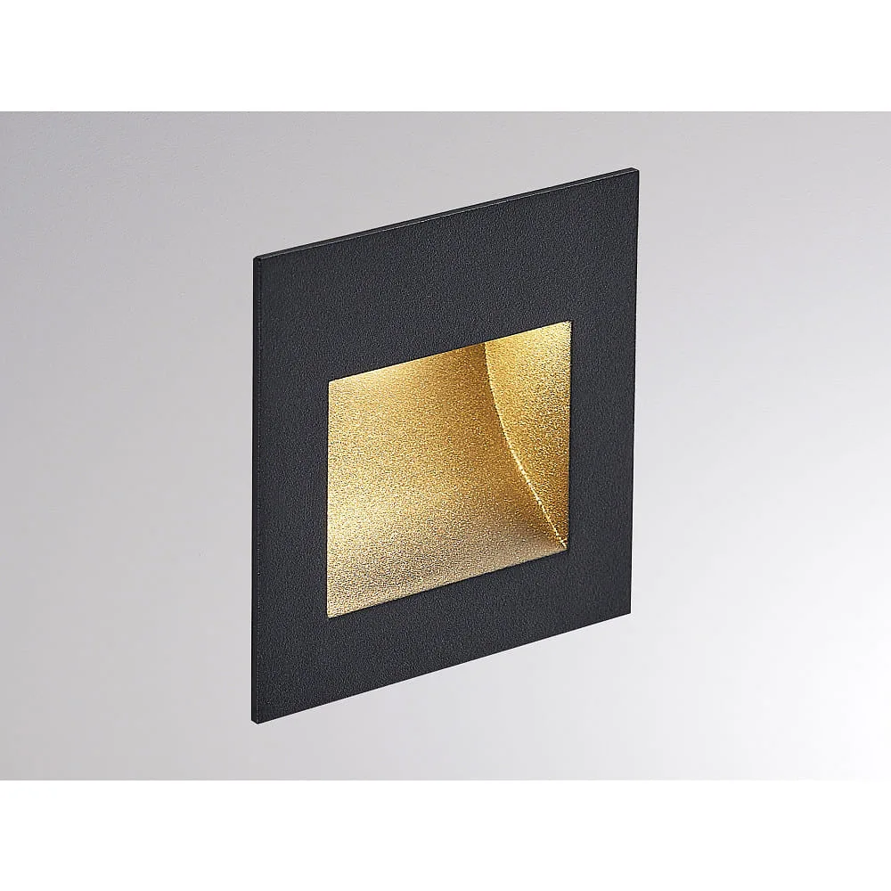 [MOL-305-0130380003006] Molto Luce Recessed wall light PAN IP20, black dimmable