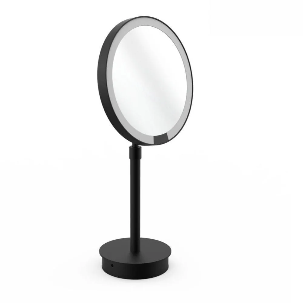 Decor Walther Miroir cosmétique lumineux JUST LOOK PLUS SR avec grossissement 7x IP20, dimmable – noir mat