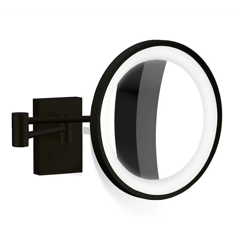 Decor Walther Beleuchteter Kosmetikspiegel BS 40 LED 3-fach IP 44 – schwarz matt