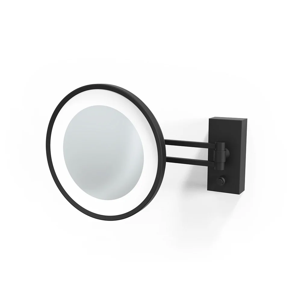 Decor Walther Beleuchteter Kosmetikspiegel BS 36 LED 3-fach IP 44 – schwarz matt