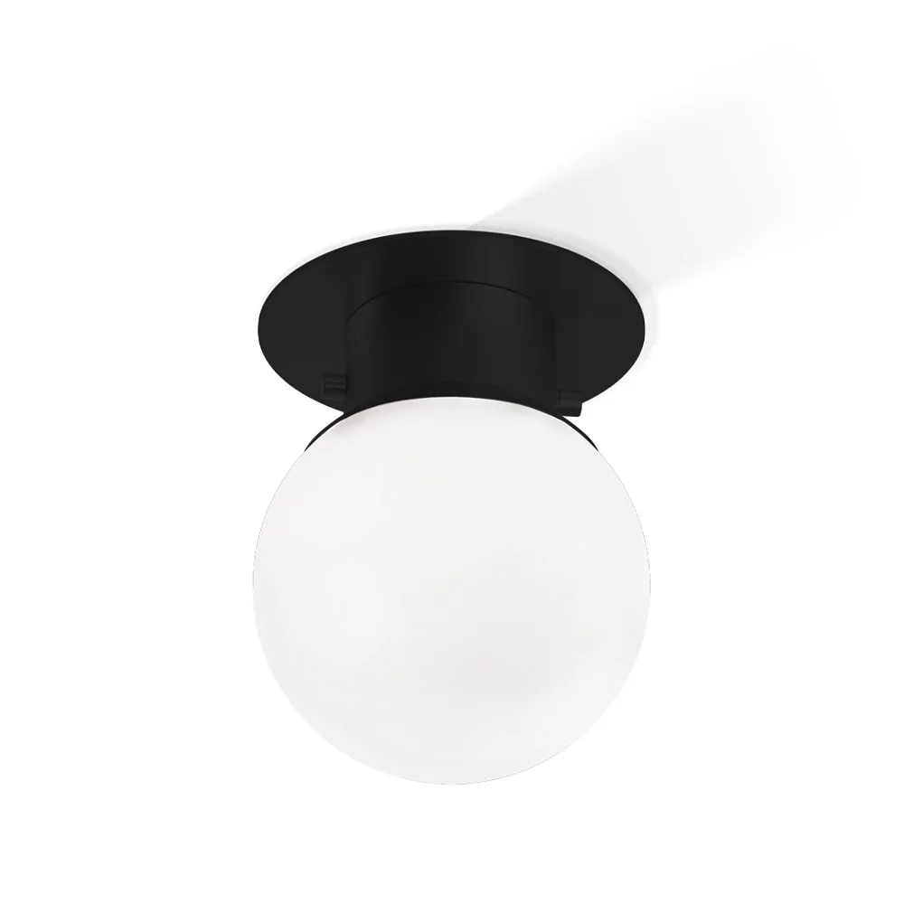 Decor Walther Ceiling light GLOBE 20, E27, IP44 – black matt