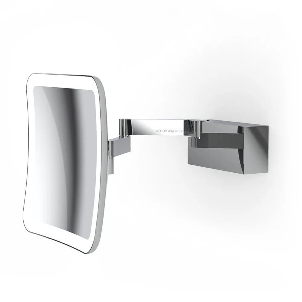 Decor Walther Spiegel mit Beleuchtung VISION S, Spiegel mit 5-facher Vergrößerung, IP44, Chrom