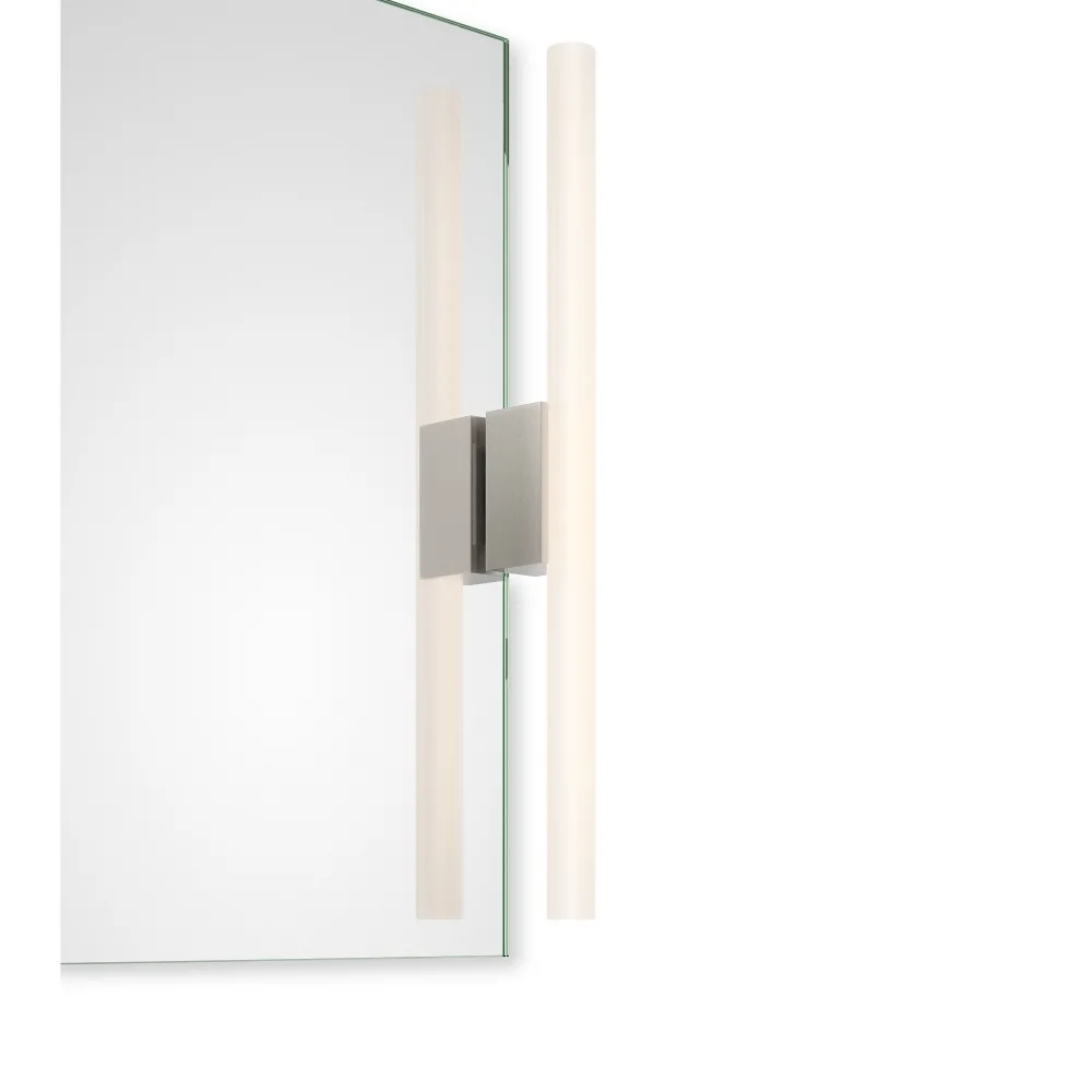 Decor Walther Spiegelleuchte OMEGA 1, 1x S14d, 30-60cm, 1 Sockel, IP20, Nickel satiniert