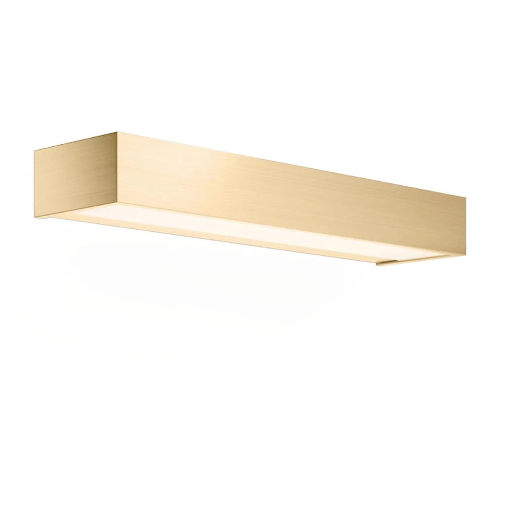 Decor Walther LED-Wandleuchte BOX 40 N LED, 20,6W, 3000K, 3100lm, IP44, Gold matt 24 Karat