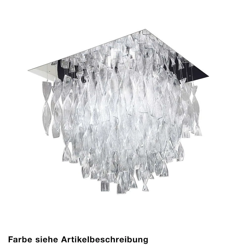 Axolight Deckenleuchte PL AURA GR, E27, IP20, Muranoglas – Chrom Weiß