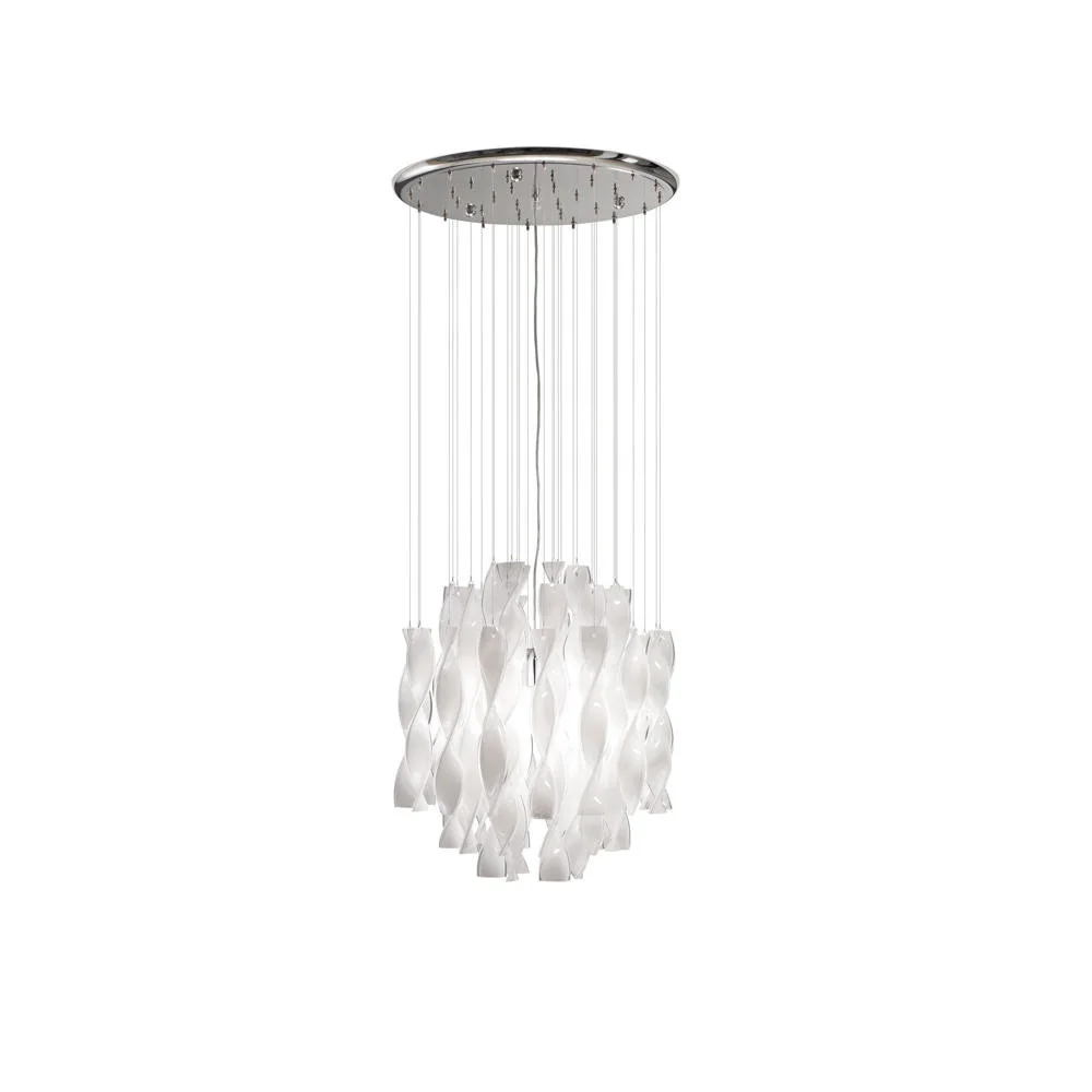 [AXO-SPAURA45BCCRE27] Axolight Pendant light SP AURA 45, E27, IP20, Murano glass (chrome white)