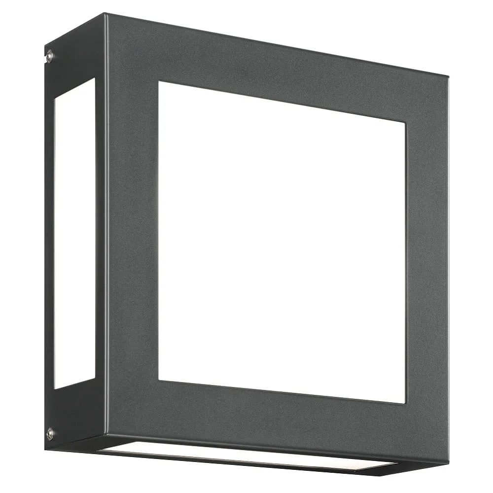 CMD Outdoor wall luminaire AQUA LEGENDO, IP44, 2x E27, opal glass, brushed – anthracite