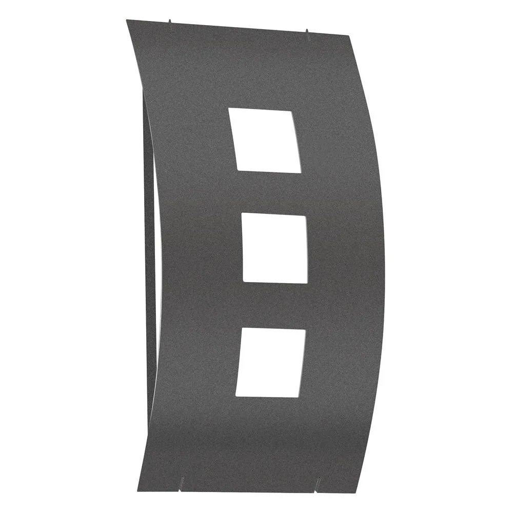 CMD Applique d'extérieur AQUA TOMA, IP44, E27 max. 75W, verre opale, brossé – anthracite