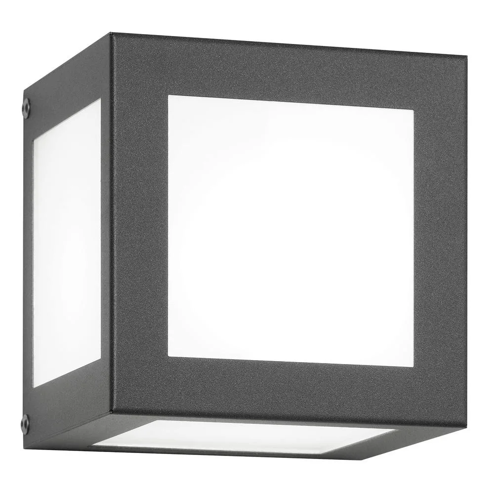 [CMD-61] CMD Applique d'extérieur AQUA CUBO, IP44, E27, verre opale (anthracite)