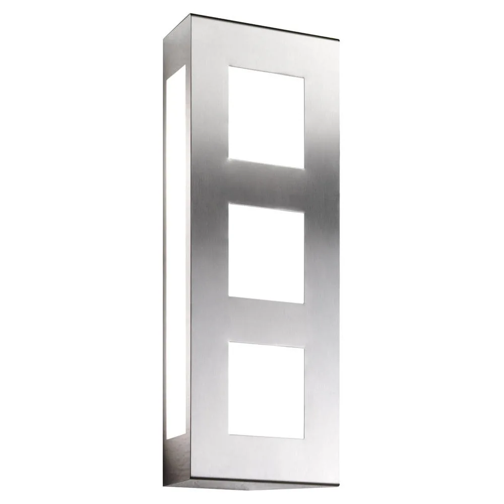 CMD Außenwandleuchte AQUA TRILO, Edelstahl, IP44, E27