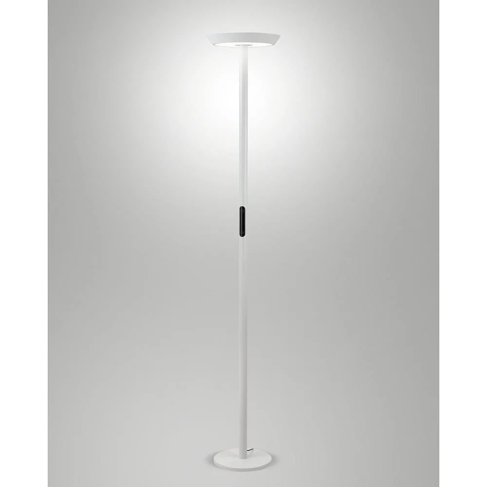 LaMiaLuce Lampadaire FIZZ CCT Switch, lumière directe / indirecte, avec variateur tactile IP20, dimmable – blanc