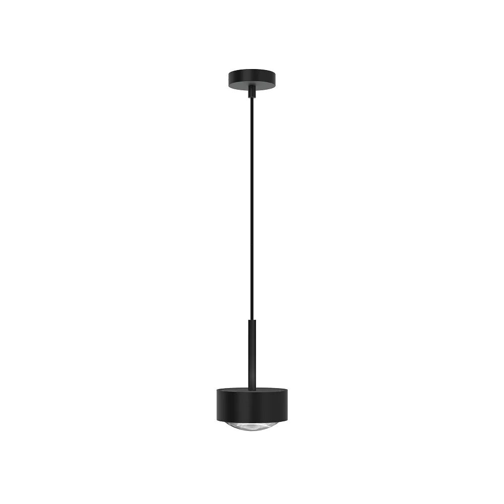 Top Light Pendelleuchte PUK MAXX LONG ONE (COB LED) nach unten, starr, ohne Linse IP20, dimmbar – schwarz matt