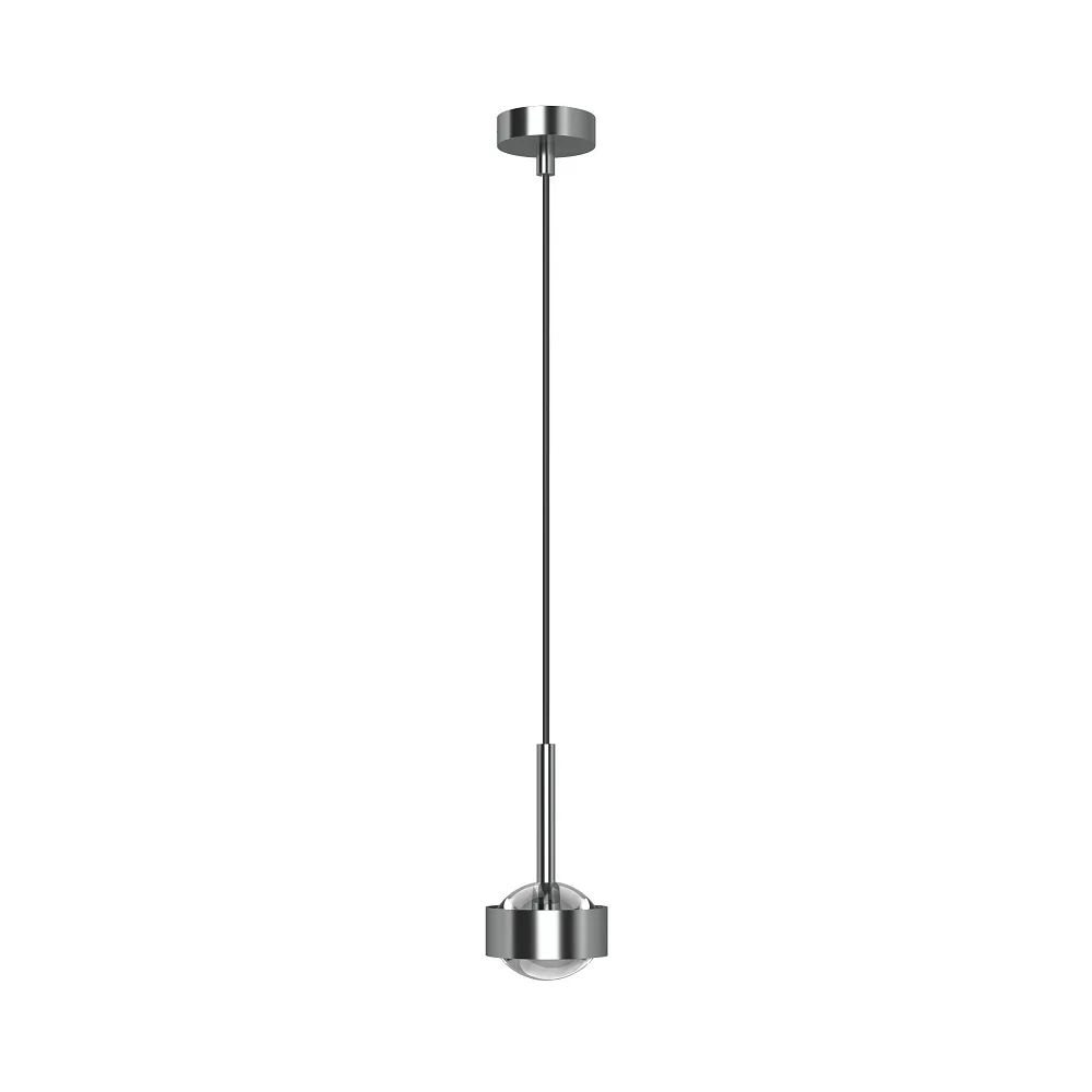 [TOP-5-06001] Top Light Suspension PUK MINI DROP SOLO (COB LED) vers le haut / vers le bas, rigide, sans lentille IP20, chrome mat, dimmable