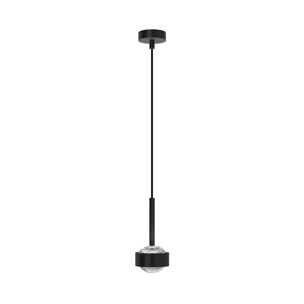 [TOP-5-06002-BE] Top Light Suspension PUK MINI DROP SOLO (COB LED) vers le haut / vers le bas, rigide, sans lentille IP20, noir mat, dimmable (TOP-5-06002-BE)