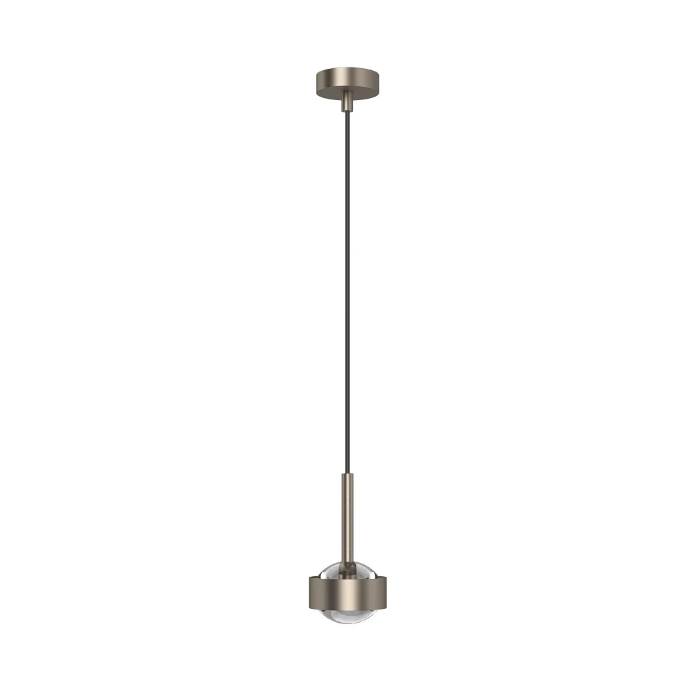 [TOP-5-06003] Top Light Suspension PUK MINI DROP SOLO (COB LED) vers le haut / vers le bas, rigide, sans lentille IP20, nickel mat, dimmable