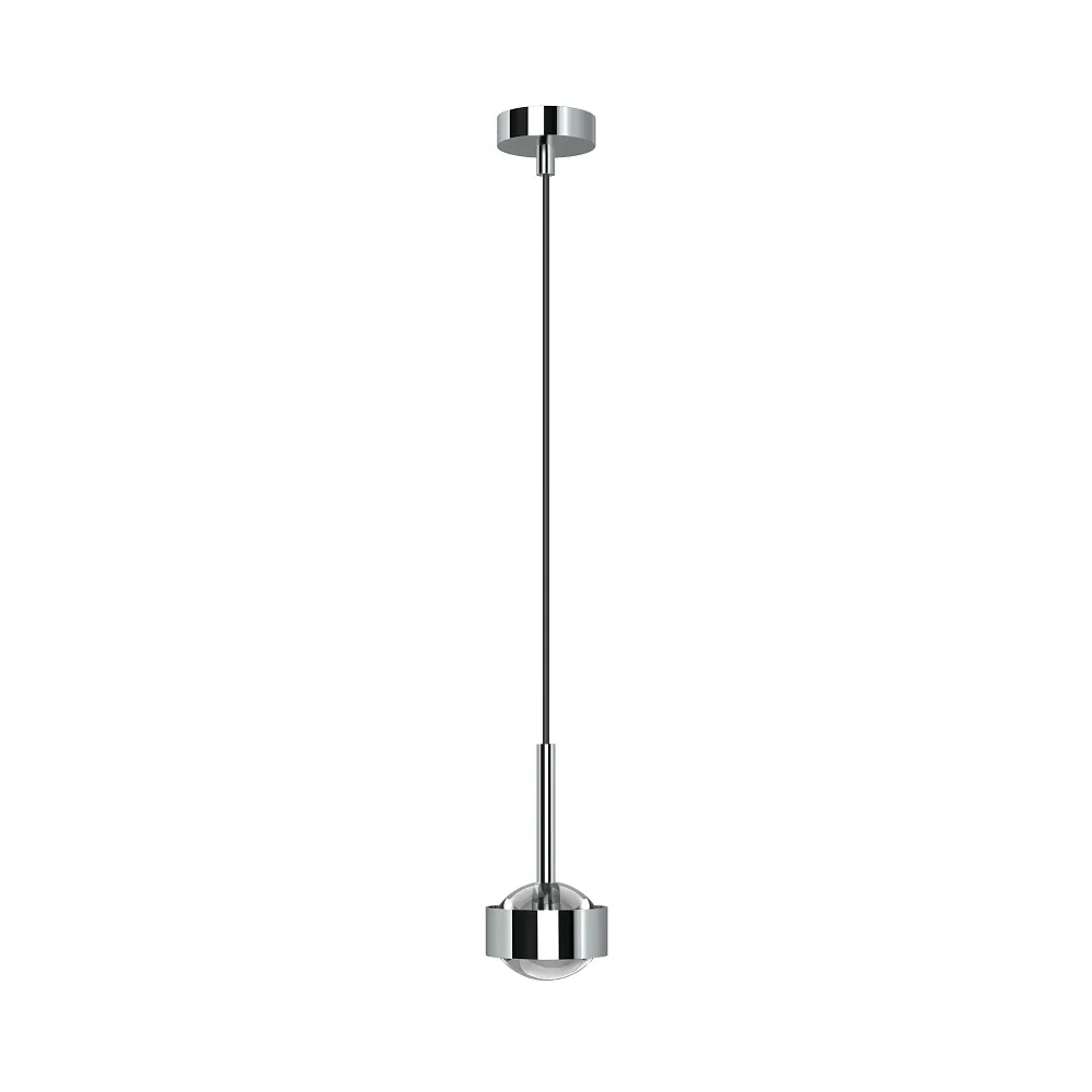 Top Light Pendelleuchte PUK MINI DROP SOLO (COB LED) nach oben / unten, starr, ohne Linse IP20, Chrom, dimmbar