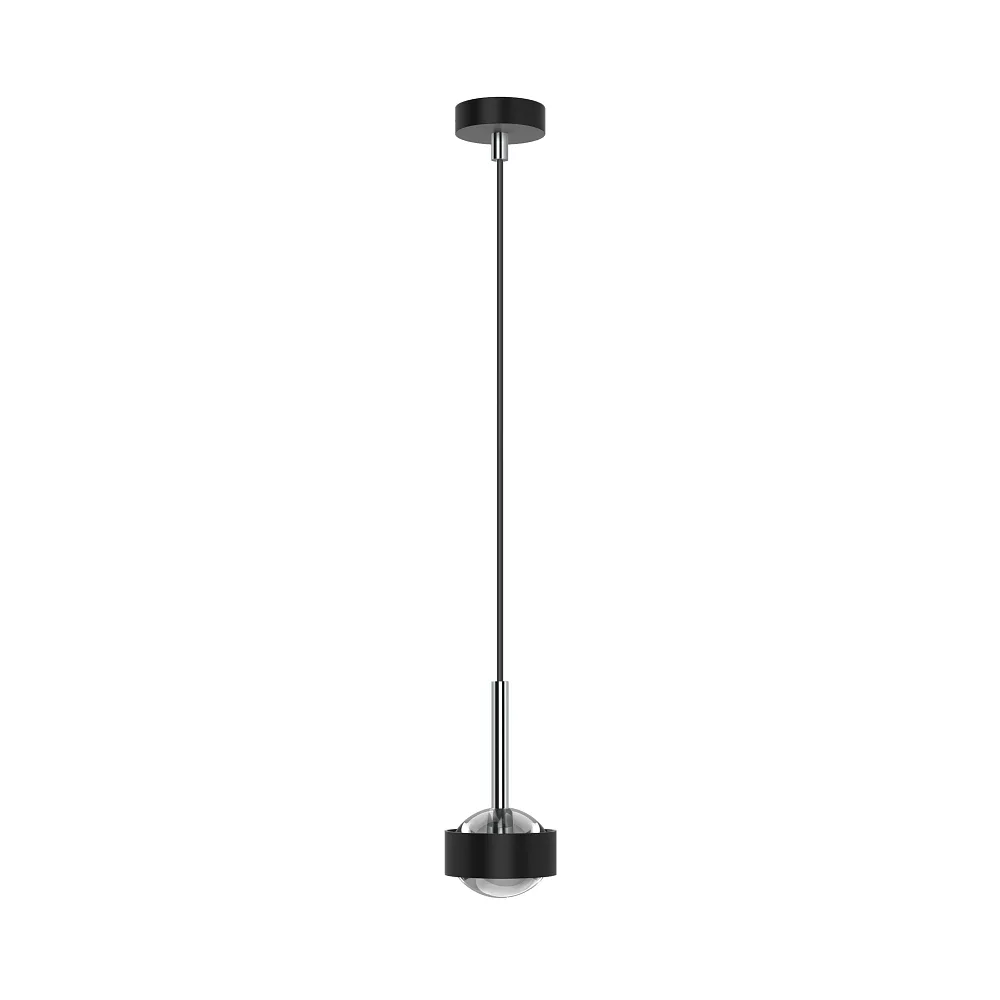 Top Light Suspension PUK MINI DROP SOLO (COB LED) vers le haut / vers le bas, rigide, sans lentille IP20, noir mat, dimmable (TOP-5-06002-02)