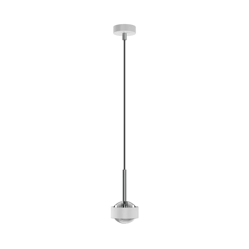 Top Light Pendant luminaire PUK MINI DROP SOLO (COB LED) up / down, rigid, without lens IP20, white matt, dimmable (TOP-5-06002-22)